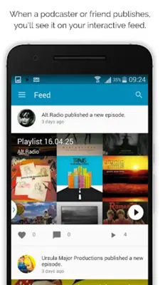 Podomatic Podcast & Mix Player android App screenshot 0